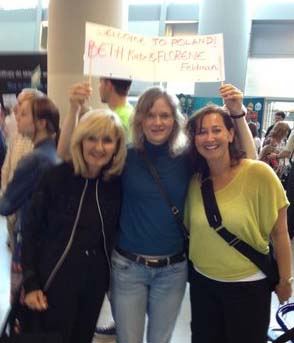 KATZ Florene Weitz and Beth Katz with Polish Tour Guide Graznya Rychlik - 2012